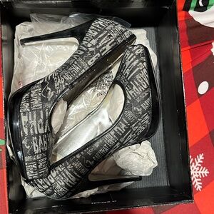 Baby Phat Black & Gray Stilettos